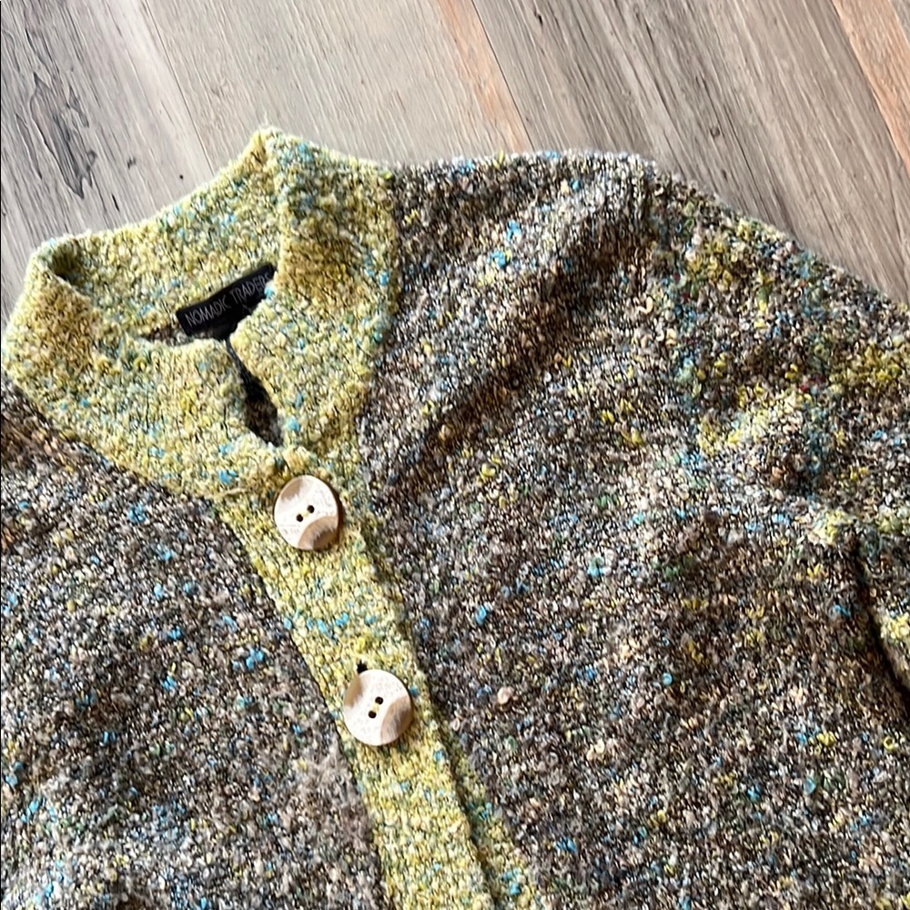 Nomadic Traders Green Boho Women's Sweater Size: Small (S) View 5